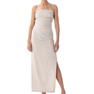 Ronny Kobo Women's Clark Dress Elegant Cream Maxi Dress